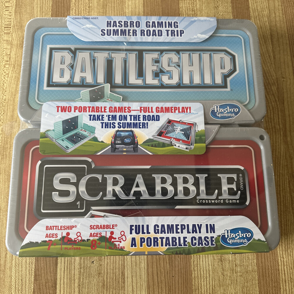 Scrabble & Connect Four- Hasbro Game Bundle